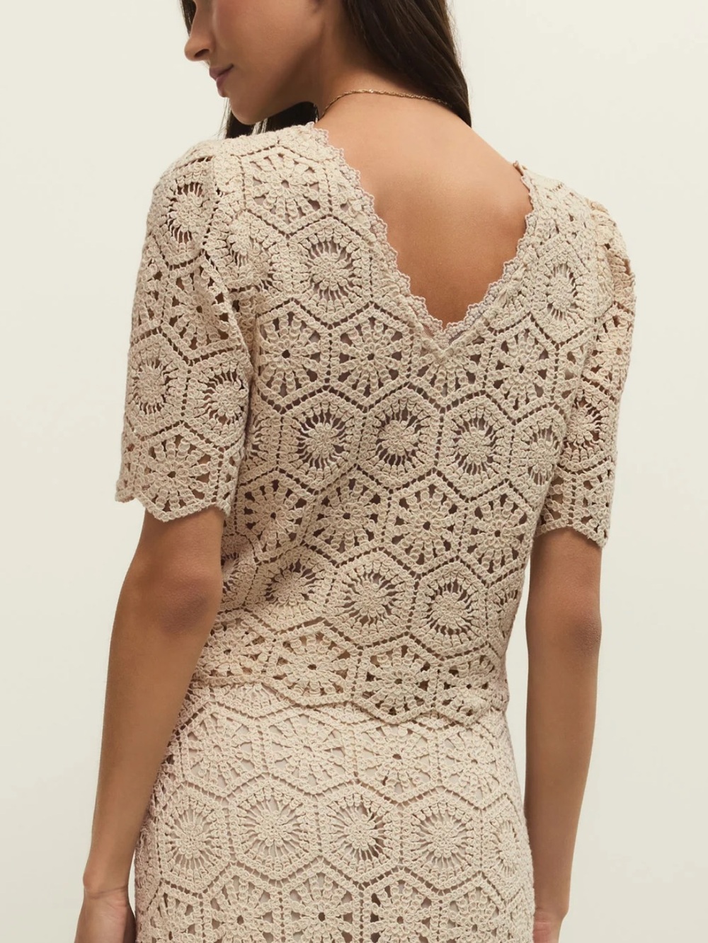 NWT (size M) Z Supply RAQUEL LACE CROPPED TOP - Picture 3 of 7